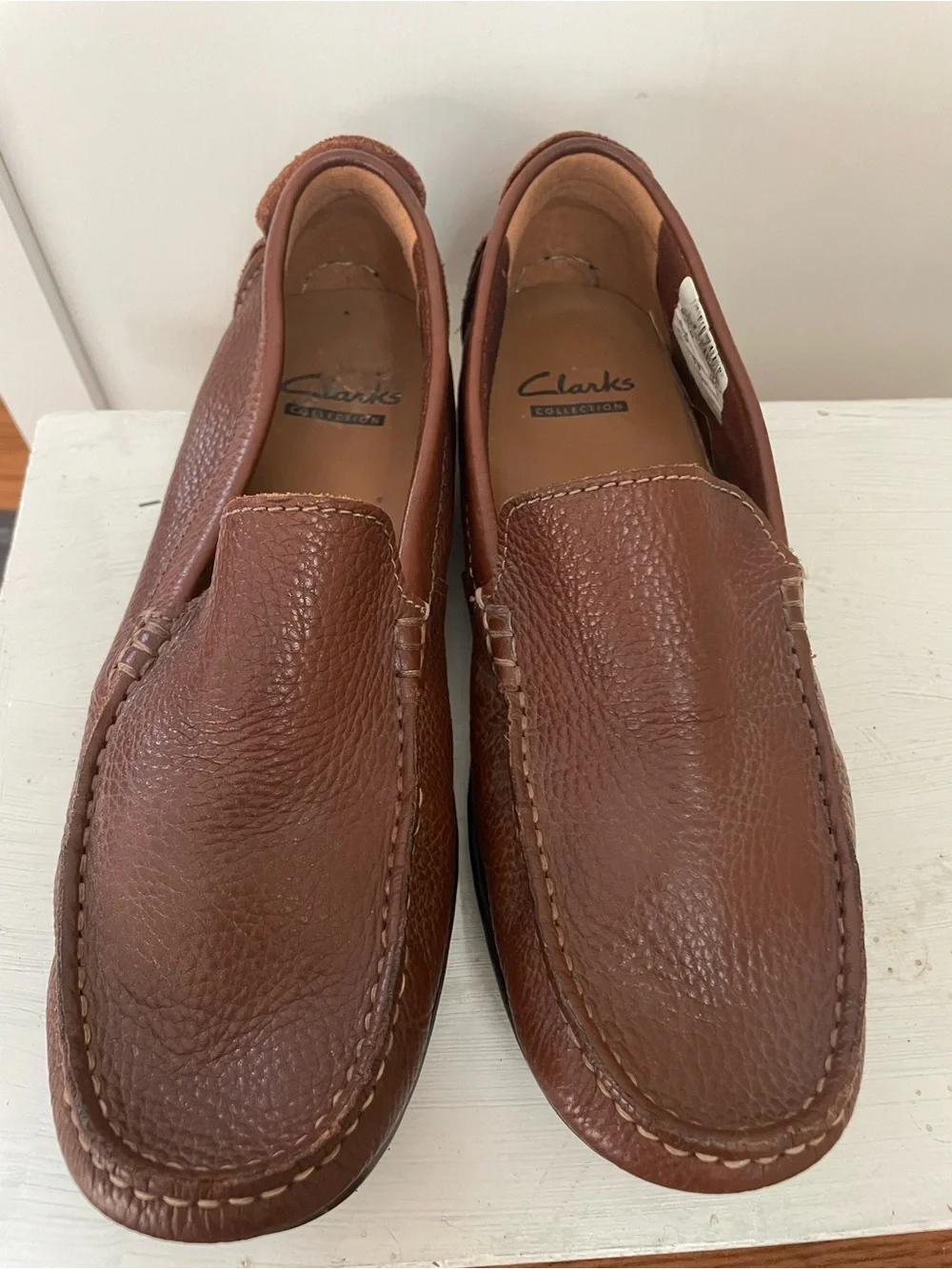 Clark’s Men's Hamilton Free Brown Leather Slip-On Loafers